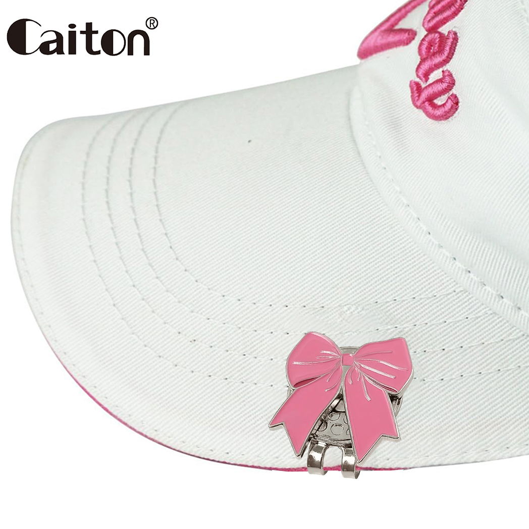 Ball Marker Set - Caiton Pink Ribbon Golf Hat Clip