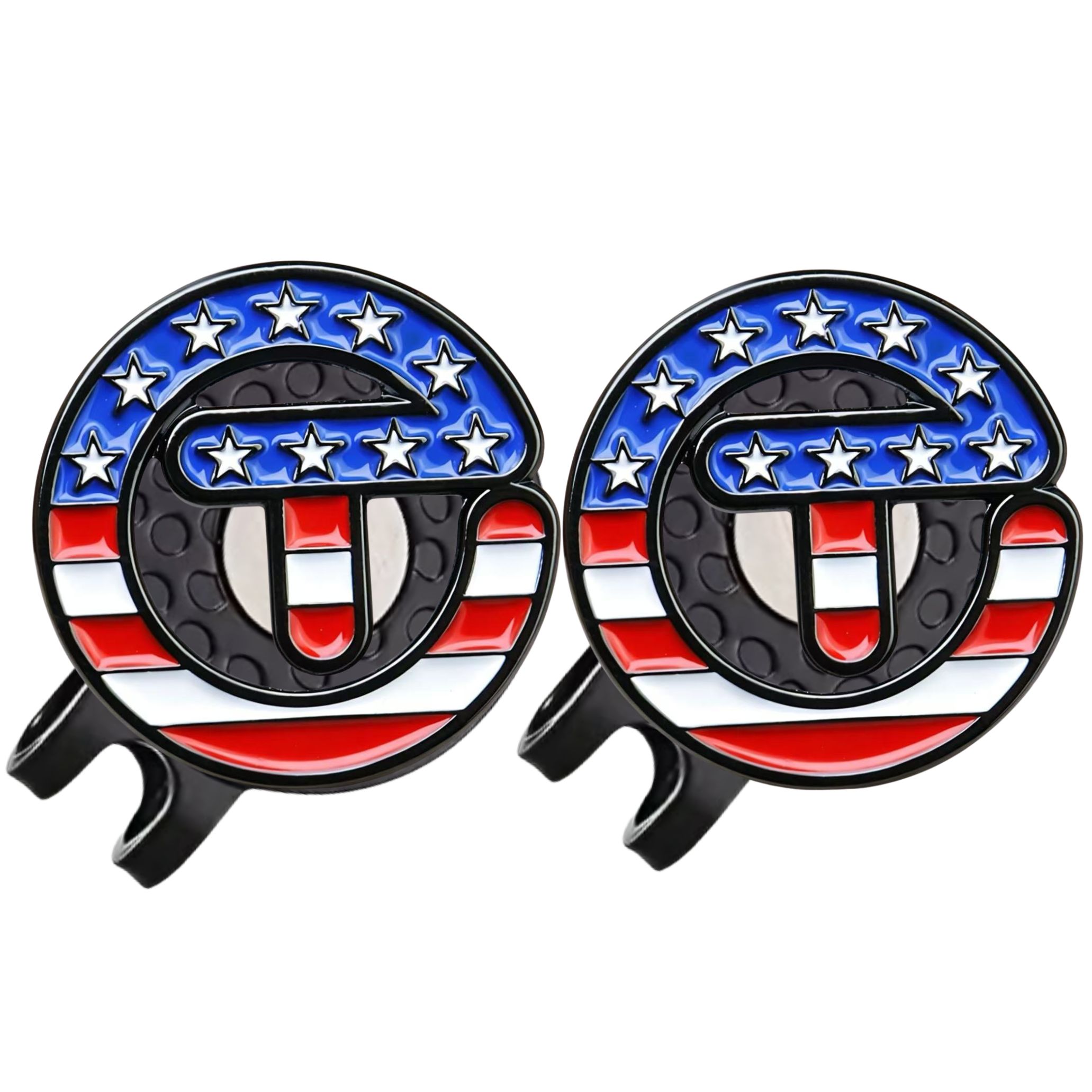 Ball Marker Set - USA Themed Stars Stripes Golf Ball