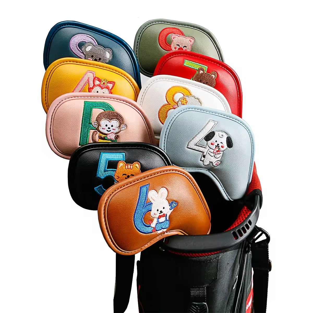 Golf Equipment Deals - 9Pcs Cute Cartoon Animal Golf Iron