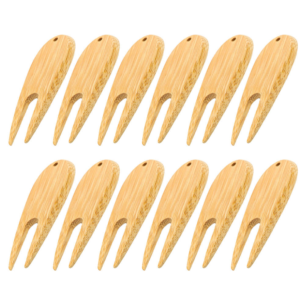 12Pcs Wooden Golf Divot Repair - Ball Marker Set recension och pris