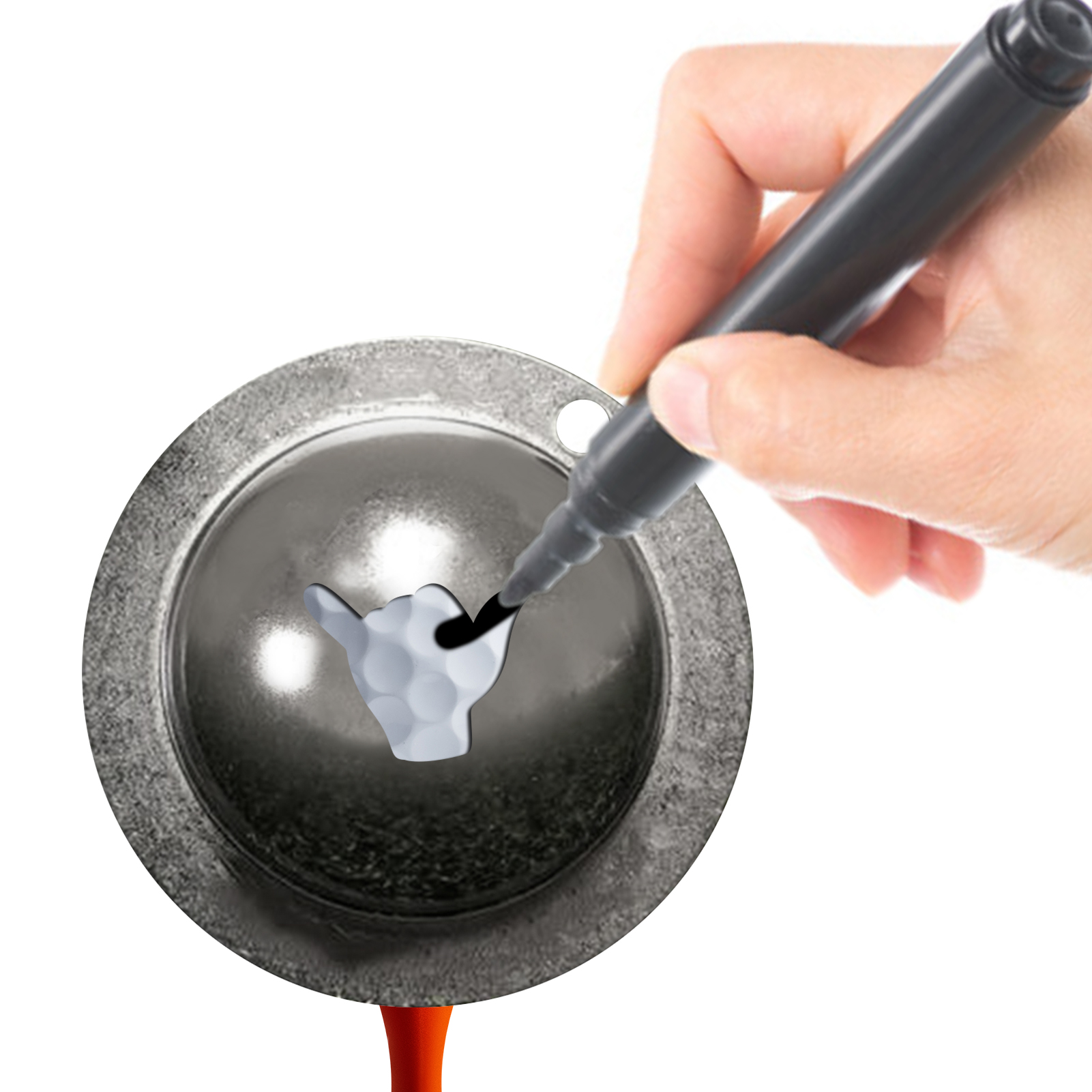 Portable Durable 1Pcs Golf Bal - Ball Marker Set recension och pris