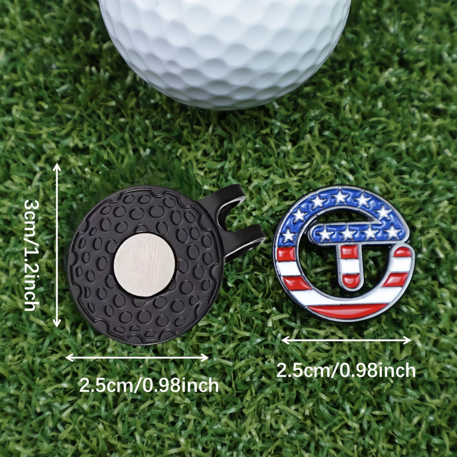 USA Themed Stars Stripes Golf  - Ball Marker Set recension och pris