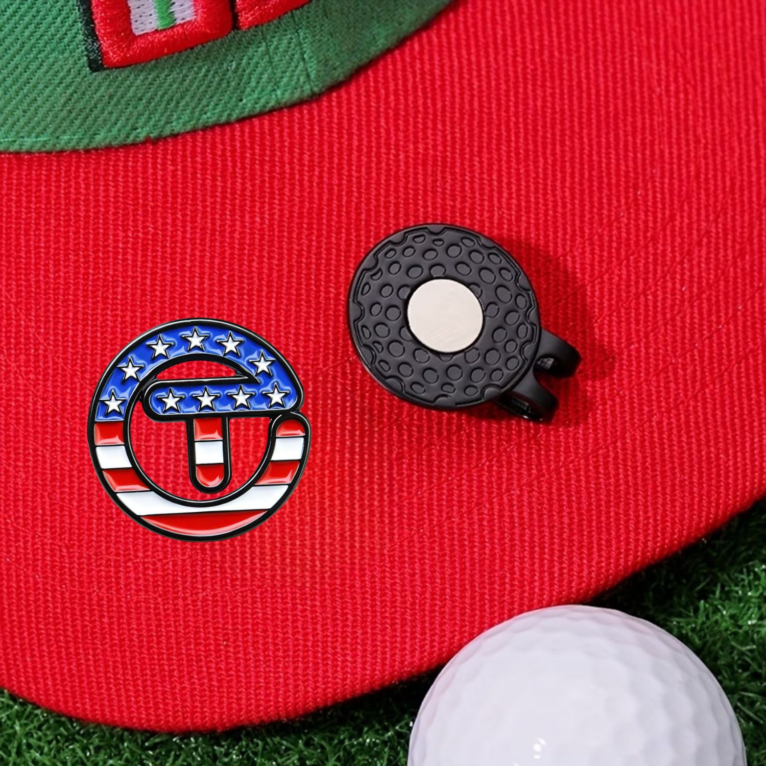 USA Themed Stars Stripes Golf  - Ball Marker Set recension och pris