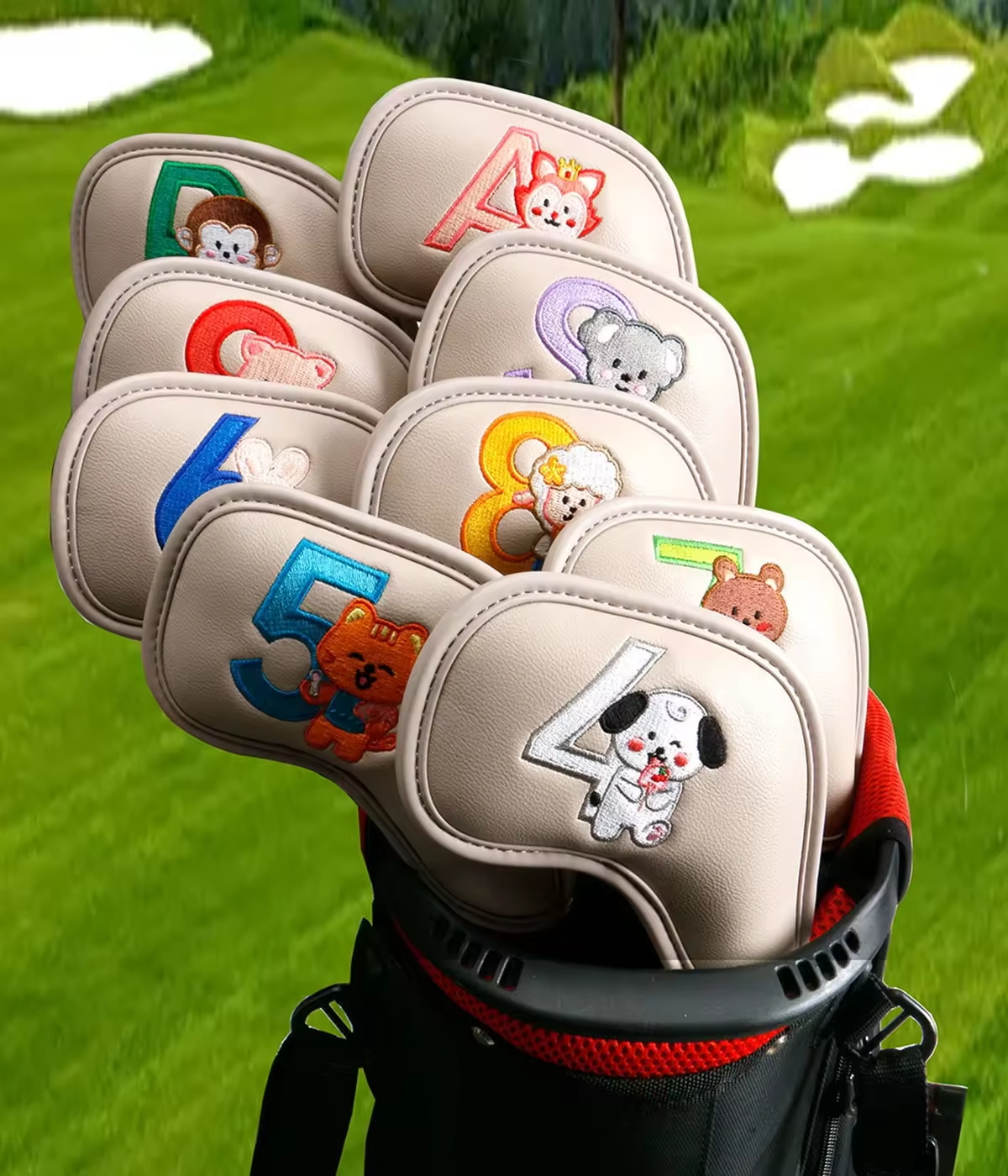 9Pcs Cute Cartoon Animal Golf  - Golf Equipment Deals recension och pris