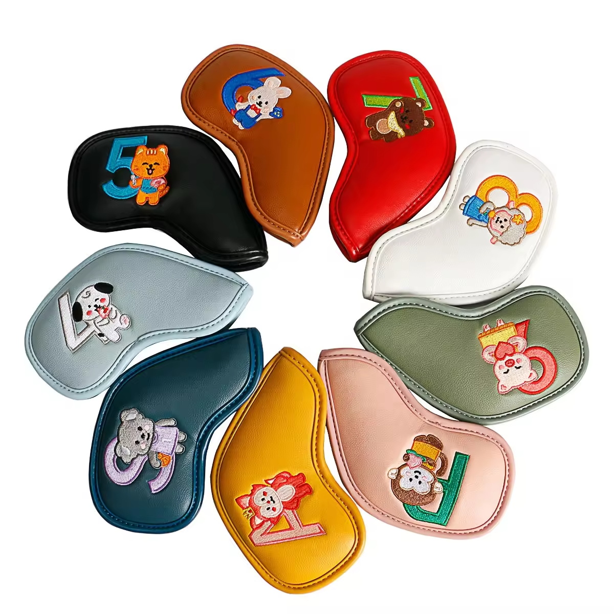 9Pcs Cute Cartoon Animal Golf  - Golf Equipment Deals recension och pris