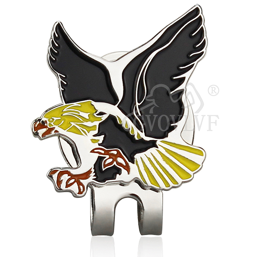 1pc Yellow Eagle Golf Hat Clip - Ball Marker Set recension och pris