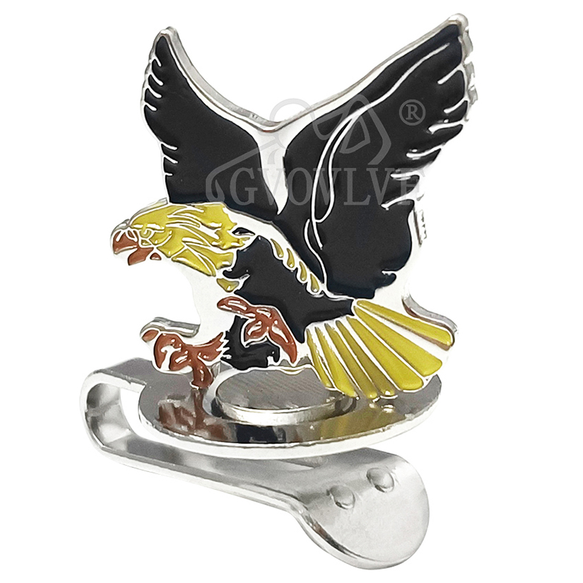 1pc Yellow Eagle Golf Hat Clip - Ball Marker Set recension och pris