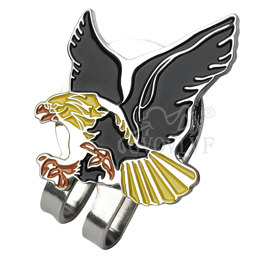 1pc Yellow Eagle Golf Hat Clip - Ball Marker Set recension och pris